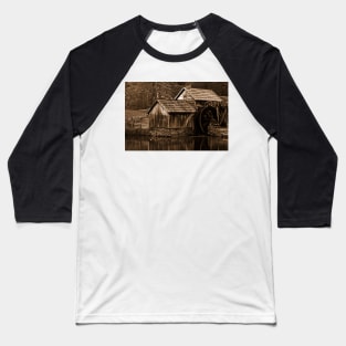 Mabry Monochrome Mill - Sepia Nostalgia Baseball T-Shirt